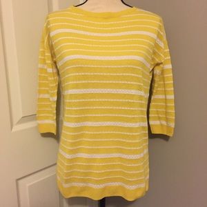 TALBOTS Petites Linen Blend Lightweight Sweater